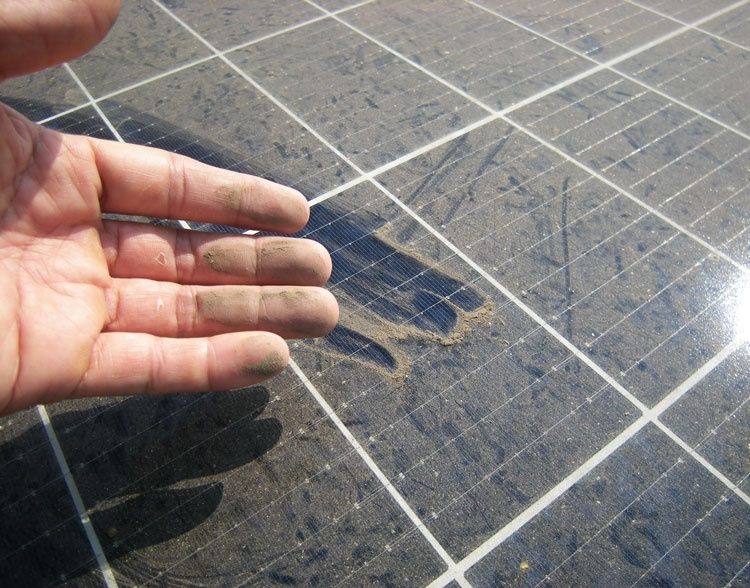 BSH verschmutze PV-Anlage