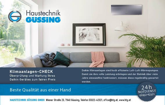 Inserat Stadtzeitung Güssing